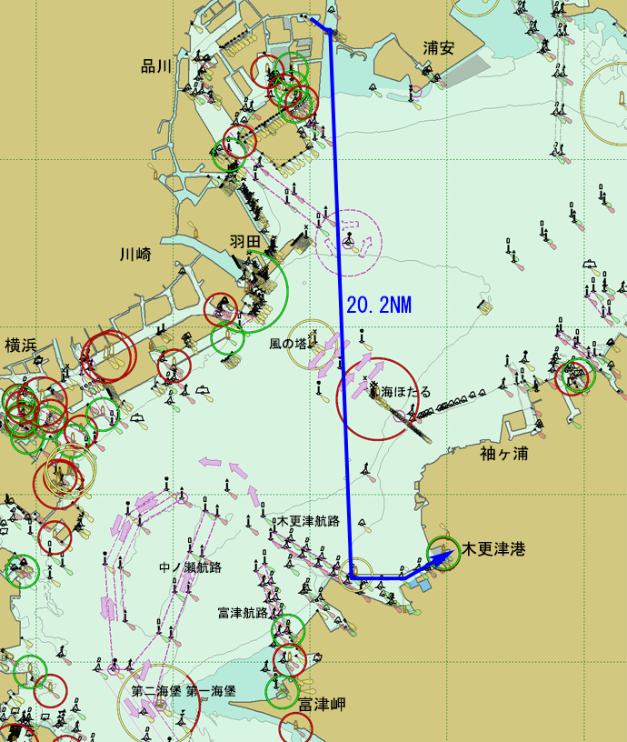 木更津港クルージング航海図