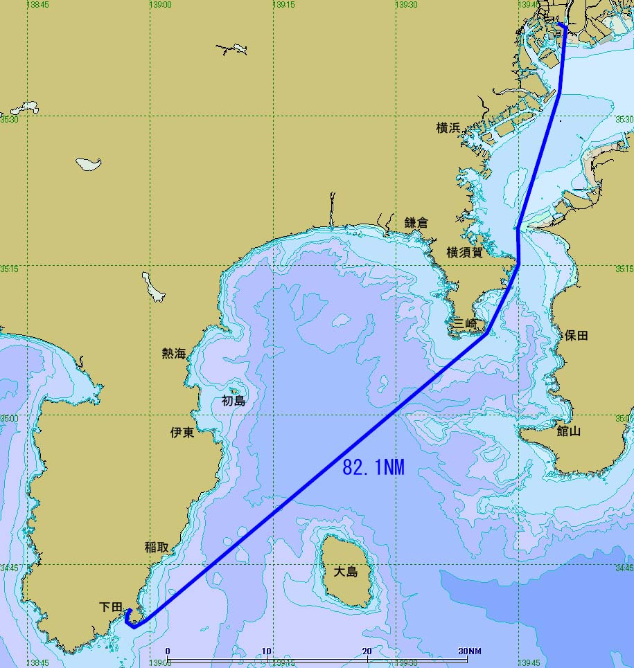 下田クルージング航海図
