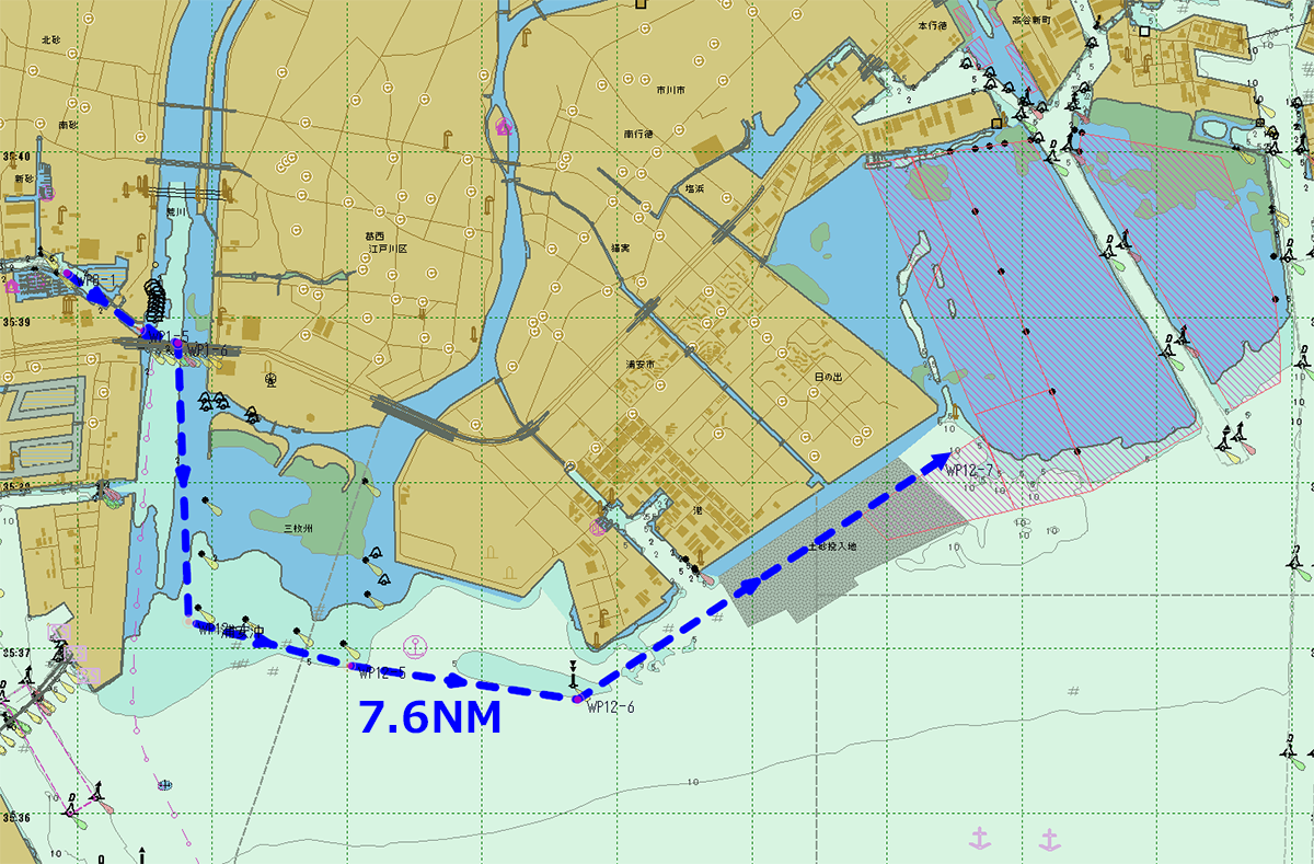 浦安クルージング航海図