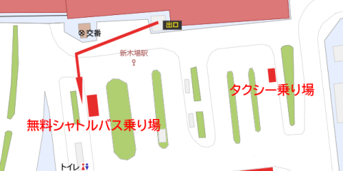 新木場駅前案内図